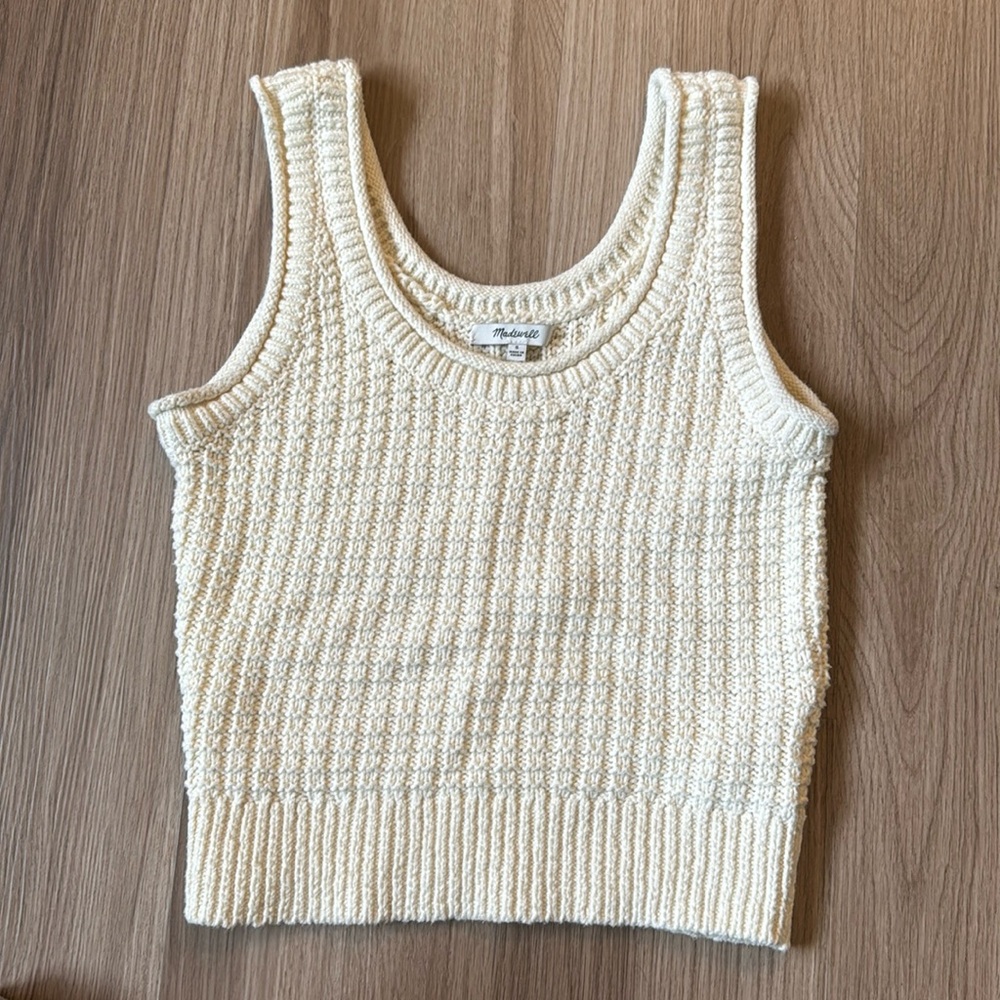 Madewell Textured-Stitch Sweater Tank
